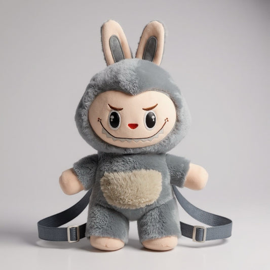 SnuggleBunny Labooboo – Plush Stuffed Backpack Grey (Buy2Get3)