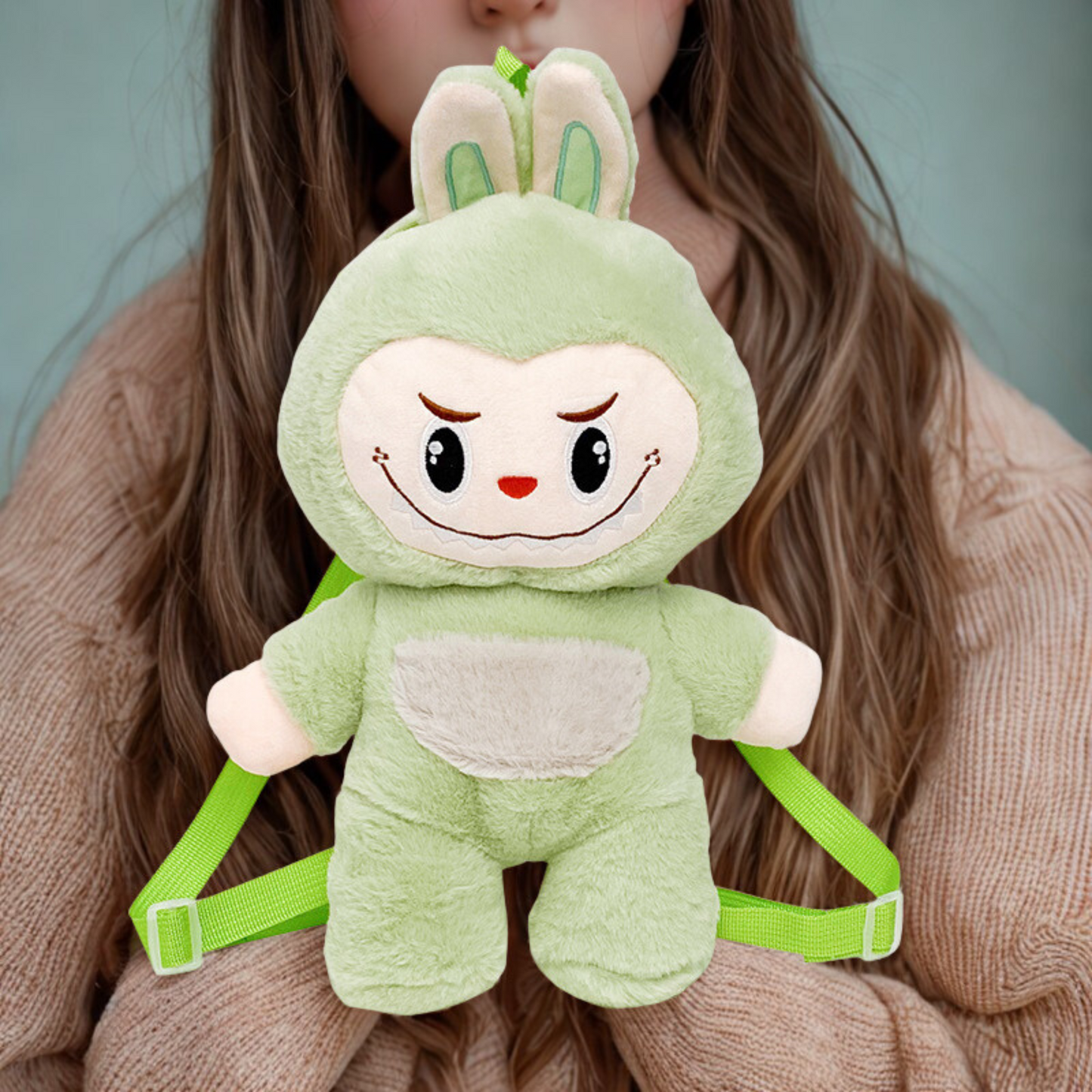 SnuggleBunny Labooboo – Plush Stuffed Backpack Green (Buy2Get3)